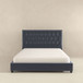 Donald - Queen Mid Century Modern Platform Bed - Gray
