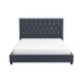 Donald - Queen Mid Century Modern Platform Bed - Gray