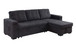 Toby - Reversible Sleeper Sectional Sofa With Storage Chaise Cup Holder Charging Ports And Pockets - Black