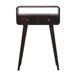Mini Curved Console Table - Walnut