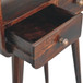 Mini Curved Console Table - Walnut