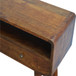 Curved Console Table - Chestnut
