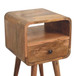 Mini Curve Open Nightstand - Oak
