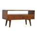 Curved Media Unit - Chestnut