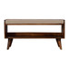 Nordic Storage Bench - Chestnut / Mud Linen