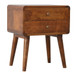 Curved Nightstand - Chestnut