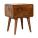 Curved Nightstand - Chestnut