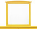 Elegant Wall Mirror - Yellow