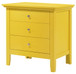 3 Drawer Nightstand - Yellow