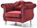 Chic Transitional Chair - Burgundy