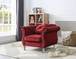 Chic Transitional Chair - Burgundy