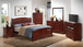 King Elegant Bed - Cherry