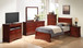 Twin Bed Charming Traditional - Cherry