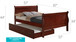 Full Trundle Bed For Comfort Elegant - Cherry