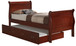 Twin Bed With Storage Classic - Cherry