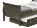 Twin Storage Bed Charming Traditional - Gray