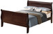 Full Bed Panel Sleigh - Cappuccino