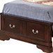 Louis Phillipe - Twin Panel Storage Bed - Cappuccino