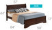 Full Bed Charming Traditional - Cappuccino