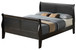 King Bed Panel Sleigh - Black