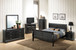 King Bed Panel Sleigh - Black