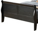 King Bed Panel Sleigh - Black