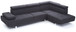 Riveredge - Sectional Modern - Black