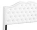 Full Transitional Upholstered Bed - White