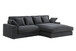 Mystic - Reversible Sectional Sofa Chaise - Dark Gray