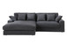 Mystic - Reversible Sectional Sofa Chaise - Dark Gray