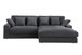 Mystic - Reversible Sectional Sofa Chaise - Dark Gray
