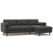 Morrison - Right Sectional Sofa - Charcoal Gray