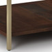 Skyler - Square Coffee Table - Dark Brown / Gold