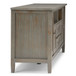 Warm Shaker - TV Media Stand - Distressed Gray