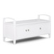 Warm Shaker - Entryway Storage Bench - White