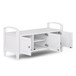 Warm Shaker - Entryway Storage Bench - White