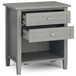Warm Shaker - Bedside Table - Fog Gray