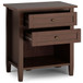 Warm Shaker - Bedside Table - Russet Brown