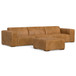 Rex - 3 Seater Sofa And Ottoman - Sienna