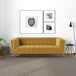 Addison - Large Velvet Sofa - Gold