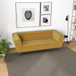 Addison - Large Velvet Sofa - Gold