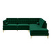 Brooke - Sectional Sofa Right Facing - Green