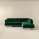 Brooke - Sectional Sofa Right Facing - Green