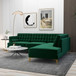 Brooke - Sectional Sofa Right Facing - Green