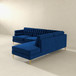 Brooke - Sectional Sofa Right Facing - Blue