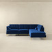 Brooke - Sectional Sofa Right Facing - Blue