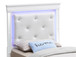 Twin Elegant Bed - Silver Champagne