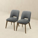 Blake - Dining Chair (Set of 2) - Brown / Dark Gray