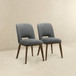 Blake - Dining Chair (Set of 2) - Brown / Dark Gray