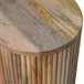 Soba - Ball 3 Drawer Bedside Table - Light Brown